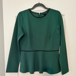 Long Sleeve Peplum Blouse
